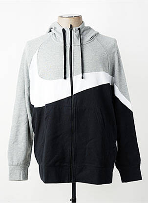 Veste casual resserrée sur le bas gris NIKE homme