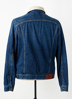 Veste casual finition intérieure fourrure synthétique bleu PEPE JEANS homme