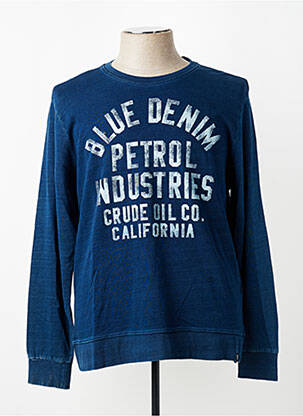 T-shirt coupe cintrée manches longues bleu PETROL INDUSTRIES homme