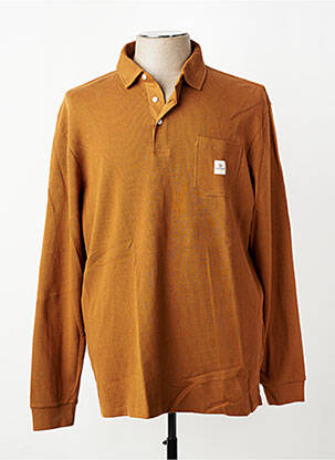 Polo manches longues manches longues jaune SERGE BLANCO homme