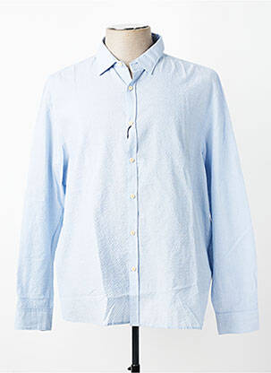 Chemise manches longues coupe cintrée bleu DSTREZZED homme