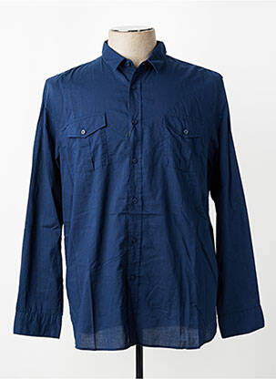 Chemise manches longues poches bleu DSTREZZED homme