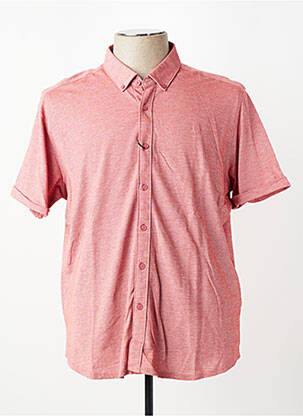 Chemise manches courtes coupe cintrée rouge DSTREZZED homme