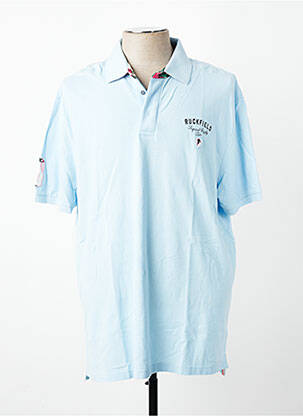 Polo stretch manches courtes bleu RUCKFIELD homme
