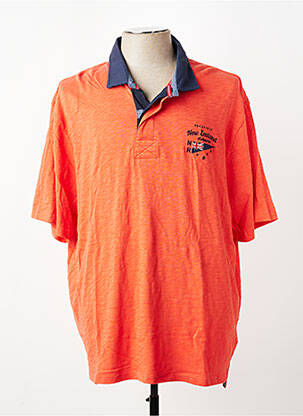 Polo tissage jersey manches courtes orange RUCKFIELD homme