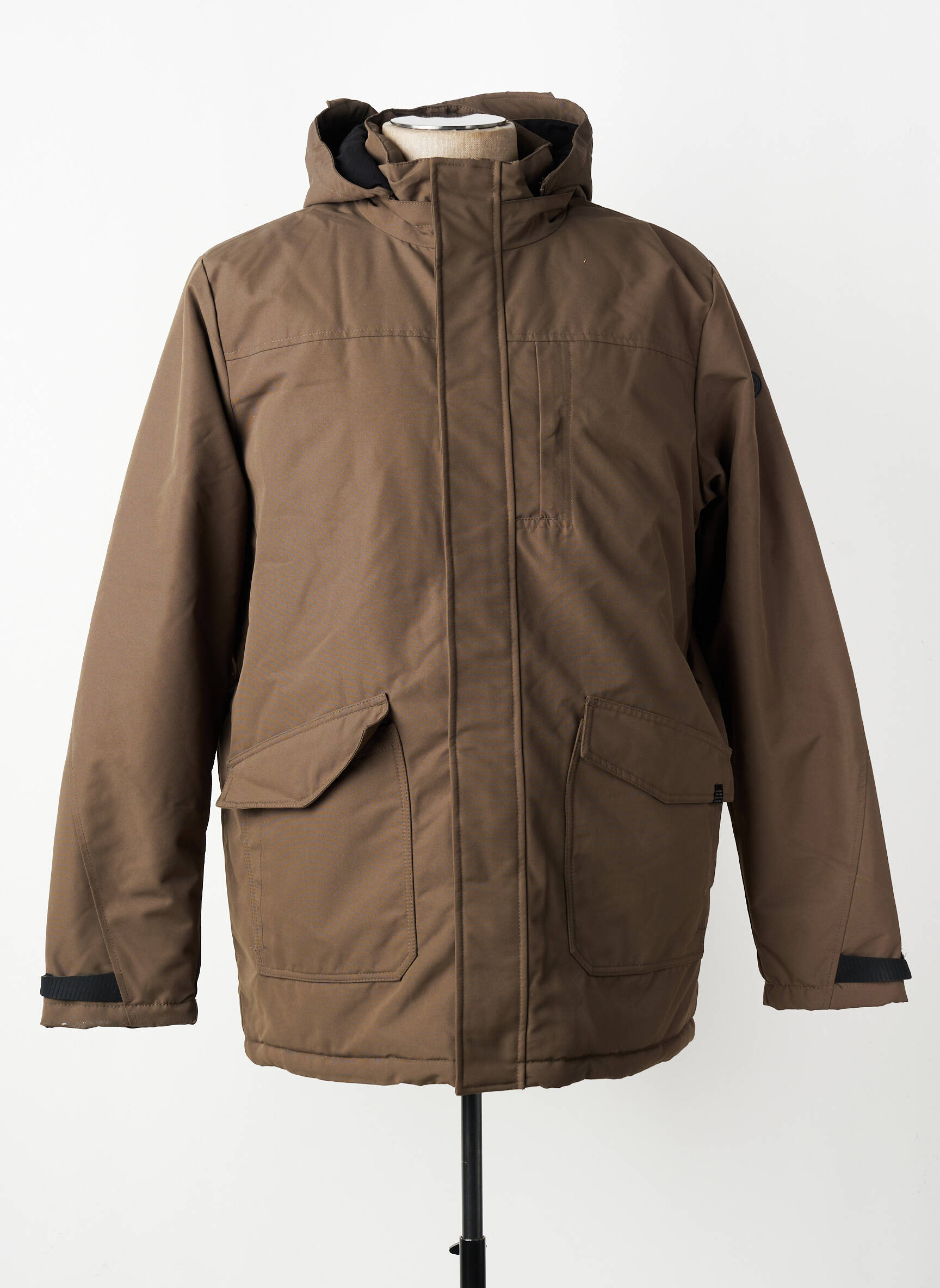 Parka manches longues a capuche gris TBS homme