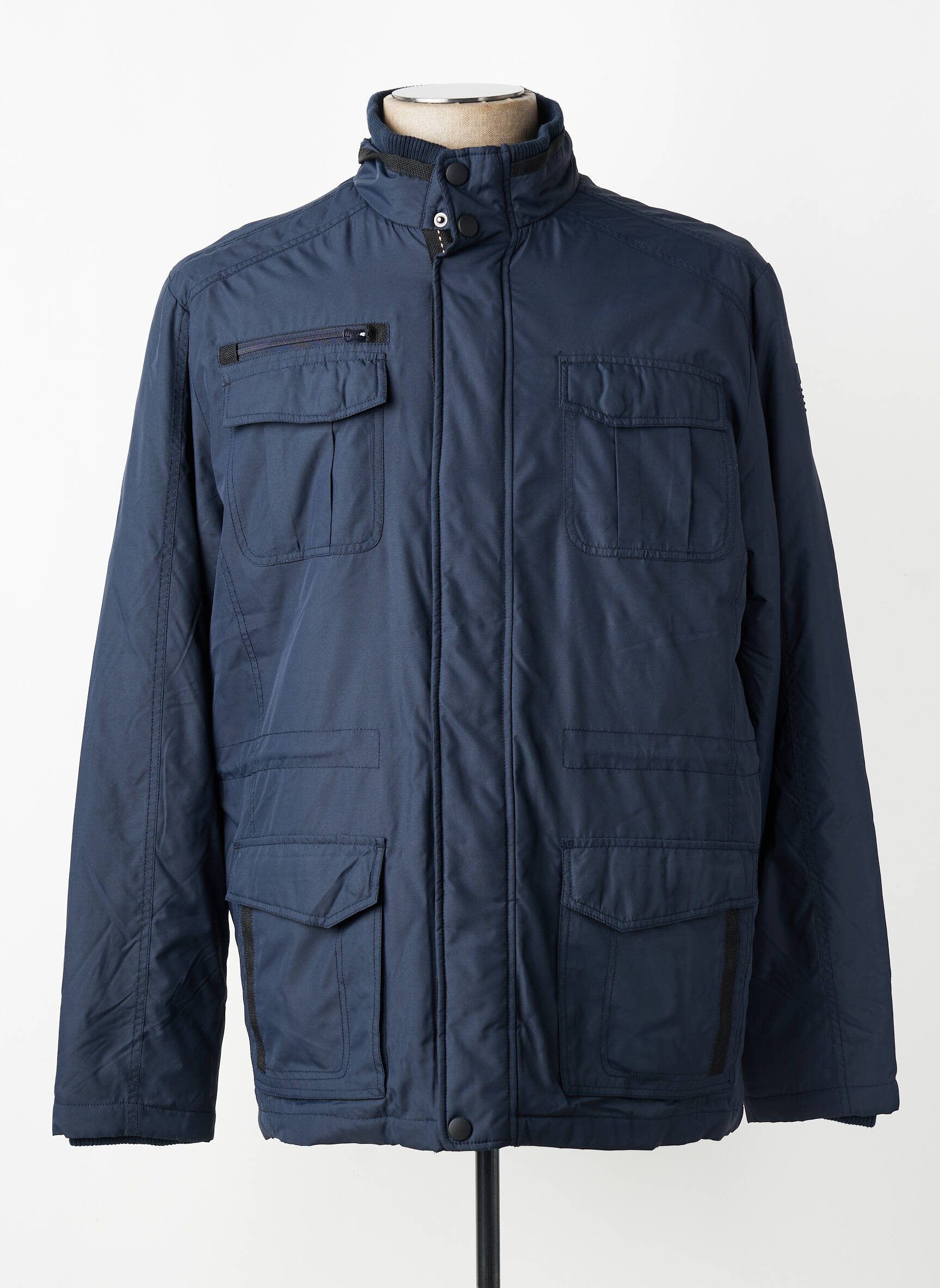 Doudoune manches longues sans capuche bleu TBS homme