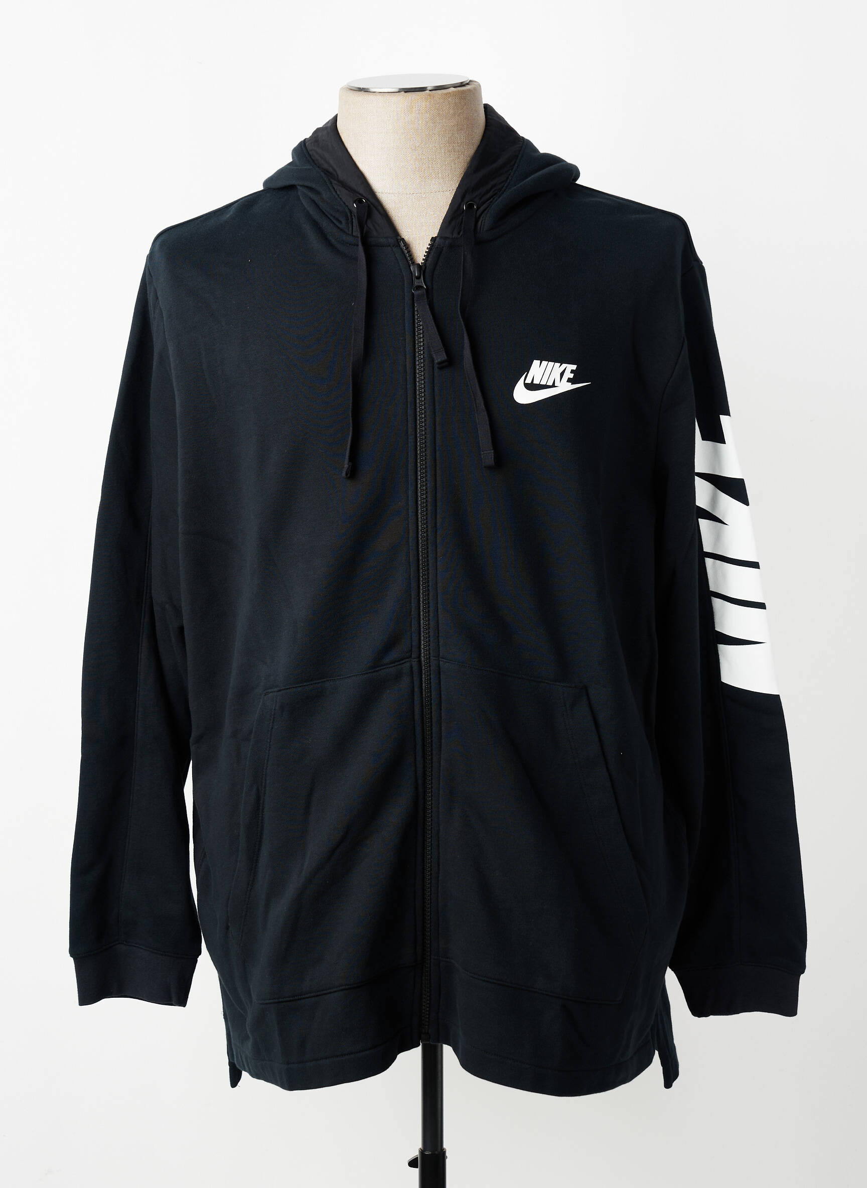 Veste casual resserrée sur le bas noir NIKE homme