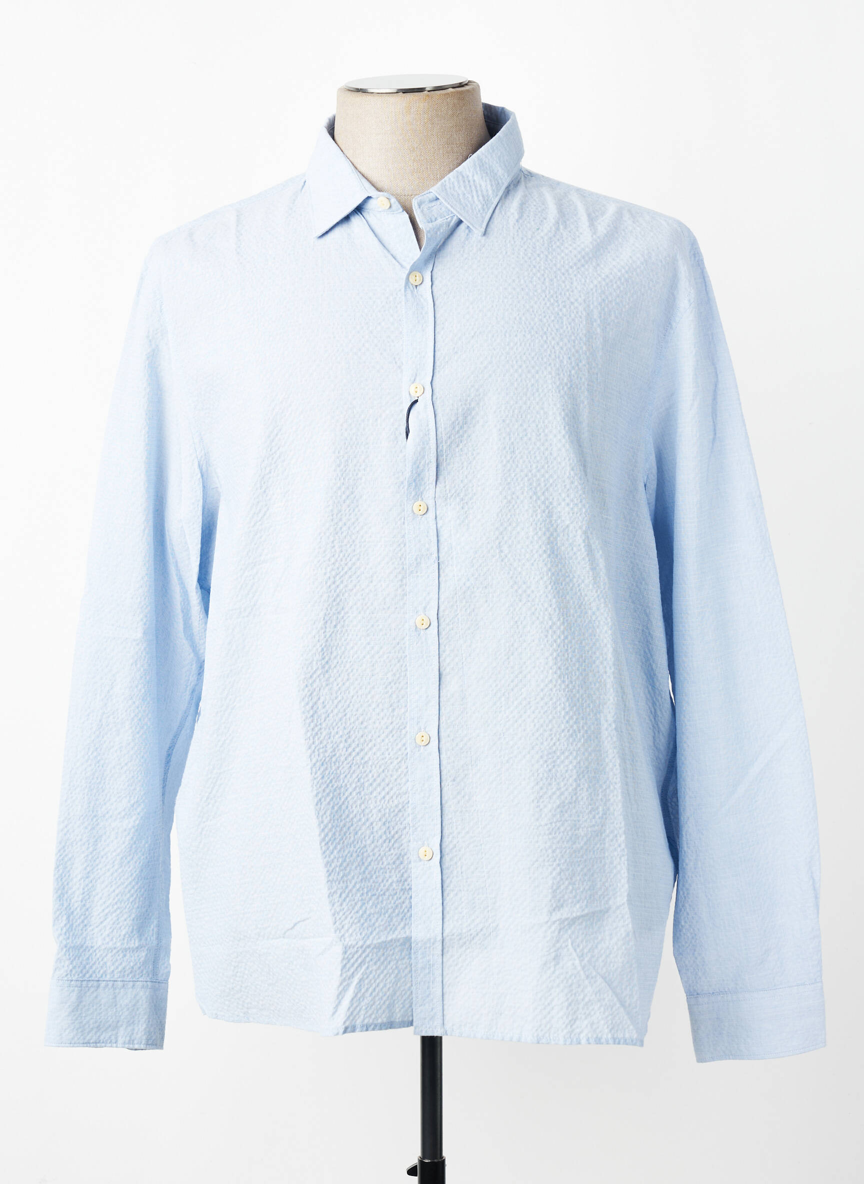 Chemise manches longues coupe cintrée bleu DSTREZZED homme