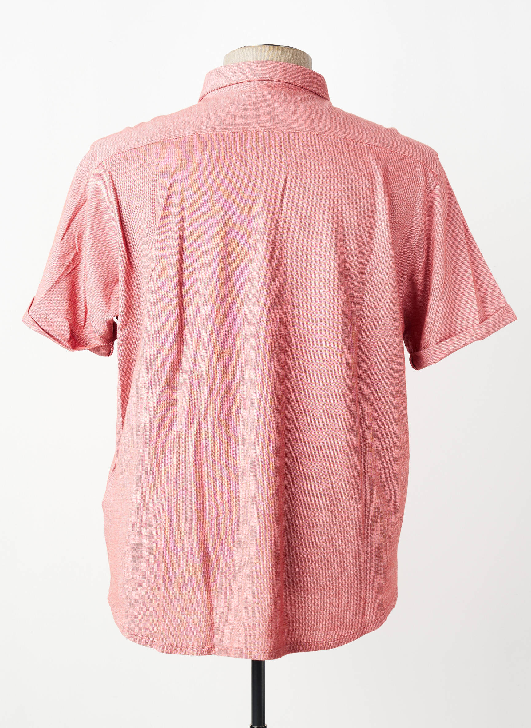 Chemise manches courtes coupe cintrée rouge DSTREZZED homme