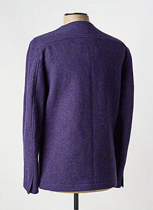 Veste casual col rond violet PIERRE TALAMON femme