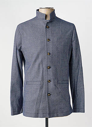 Veste casual fermeture boutonnée sur le devant bleu PIERRE TALAMON homme