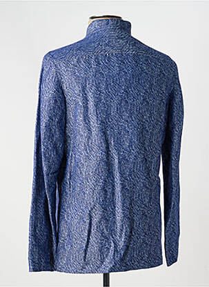 Veste casual fermeture boutonnée sur le devant bleu PIERRE TALAMON homme