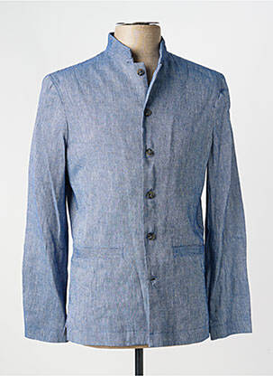 Veste casual fermeture boutonnée sur le devant bleu PIERRE TALAMON homme