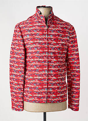 Veste casual coupe droite rouge PIERRE TALAMON homme