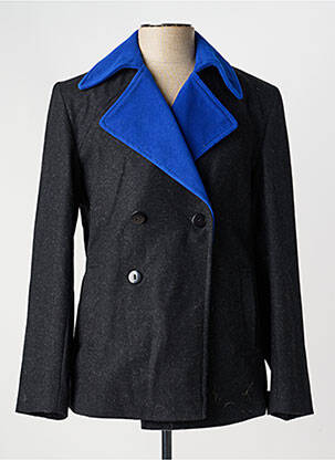 Manteau court poches sans capuche noir PIERRE TALAMON homme
