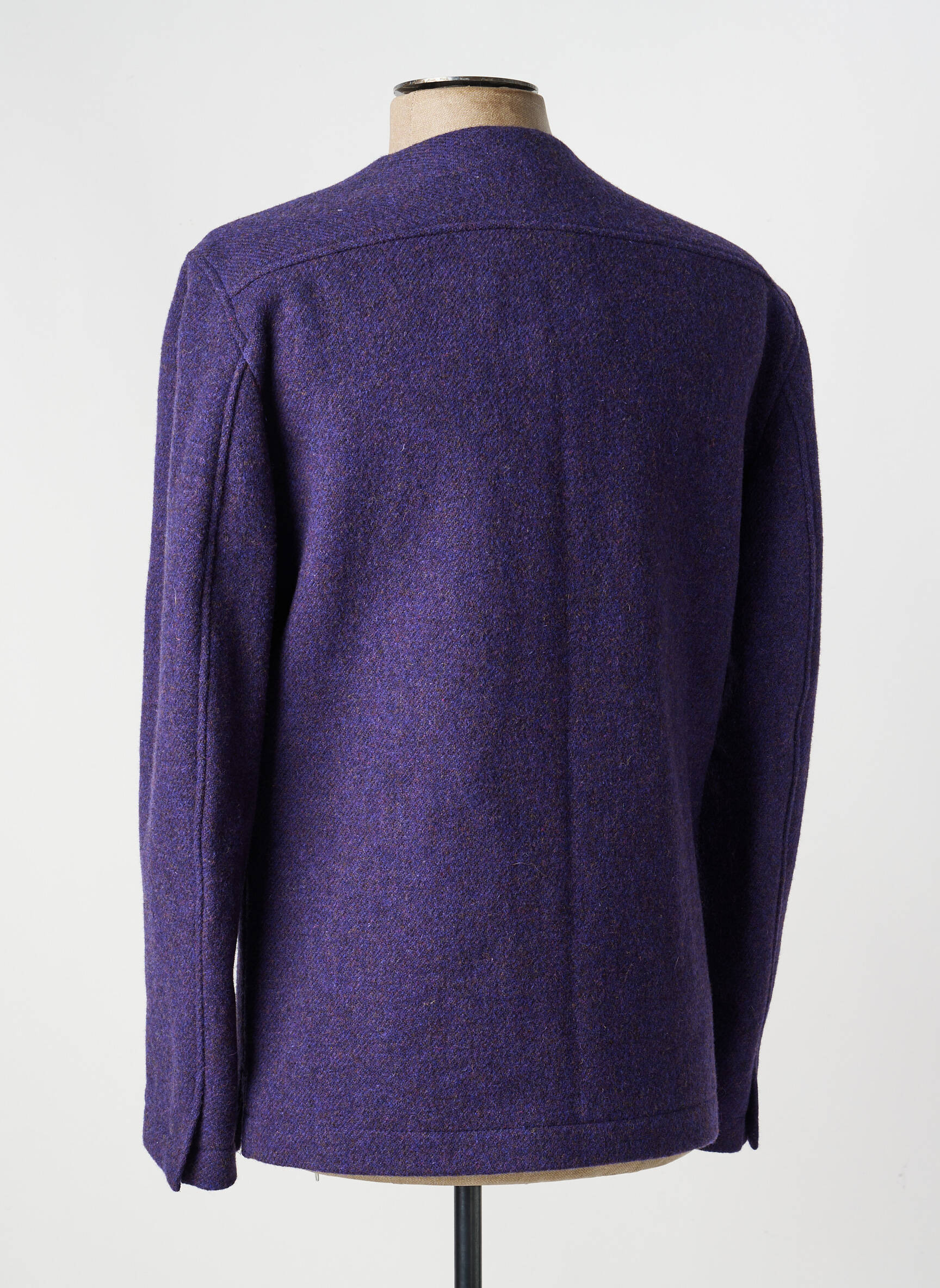 Veste casual col rond violet PIERRE TALAMON femme