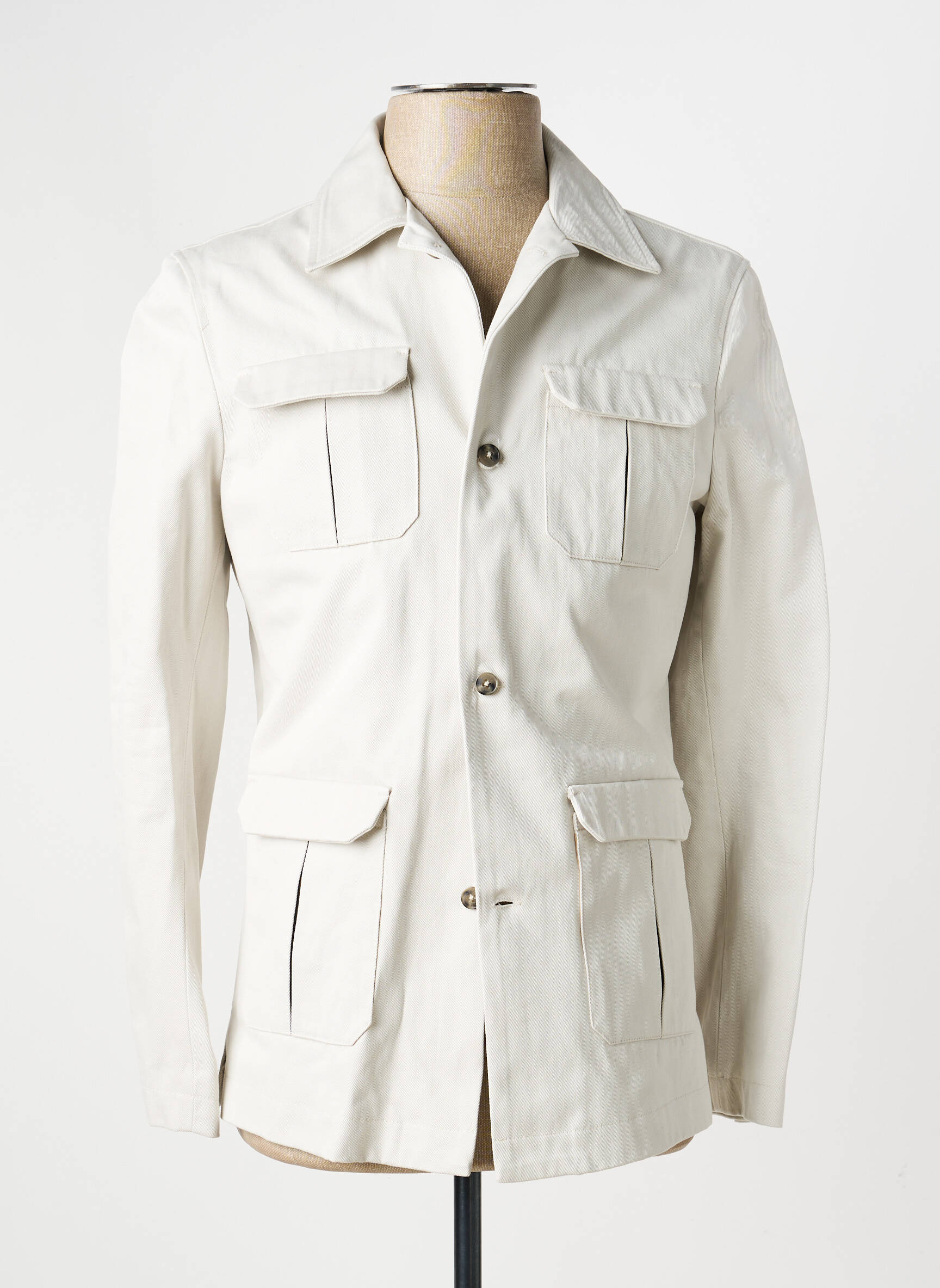 Veste casual finition intérieure doublée beige PIERRE TALAMON femme