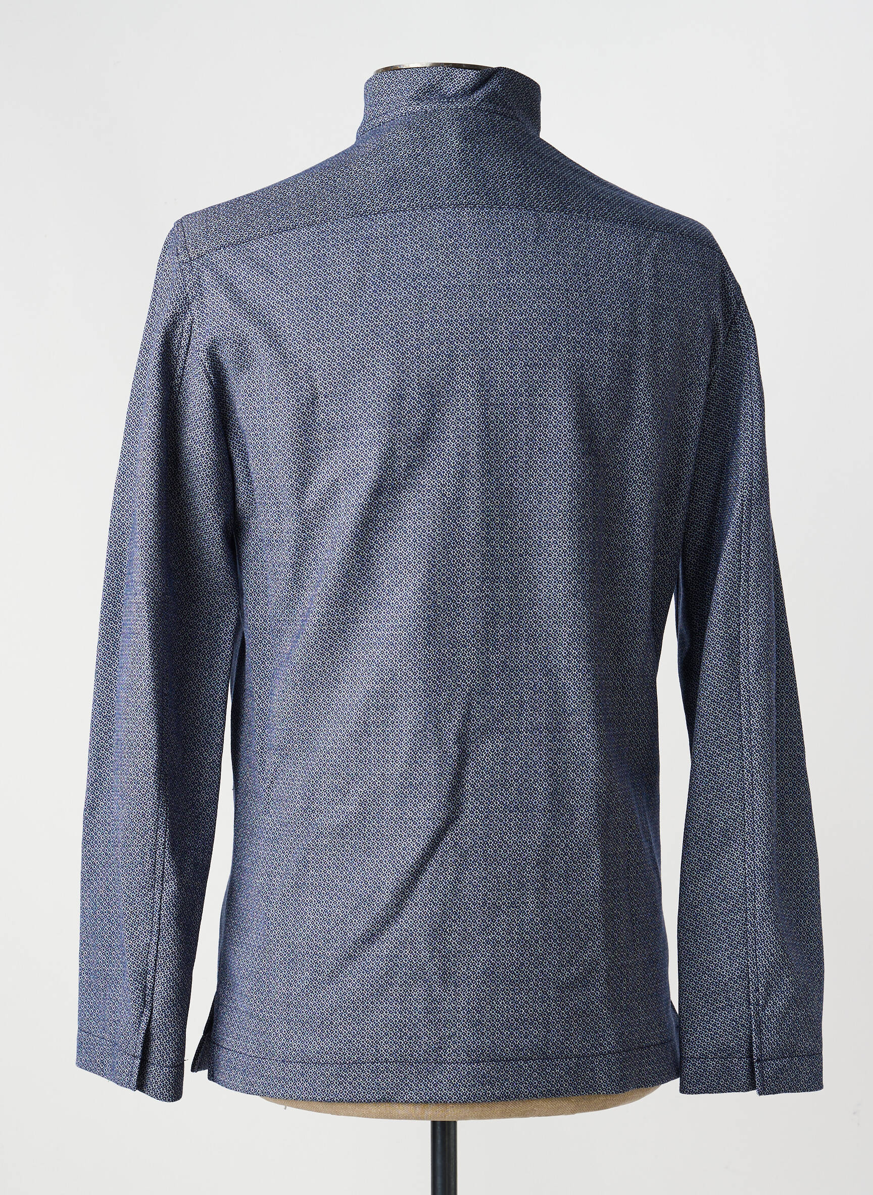 Veste casual fermeture boutonnée sur le devant bleu PIERRE TALAMON homme
