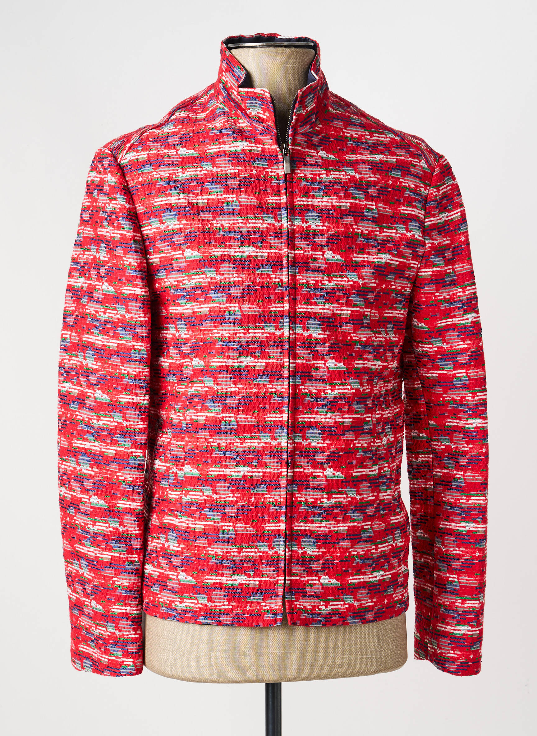 Veste casual coupe droite rouge PIERRE TALAMON homme