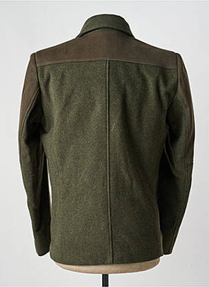 Manteau court col chemisier sans capuche vert PIERRE TALAMON homme