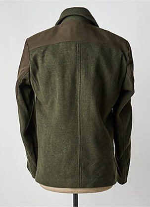 Manteau court col chemisier sans capuche vert PIERRE TALAMON homme