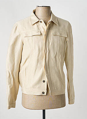 Veste casual fermeture boutonnée sur le devant beige PIERRE TALAMON homme