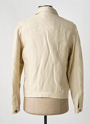 Veste casual fermeture boutonnée sur le devant beige PIERRE TALAMON homme
