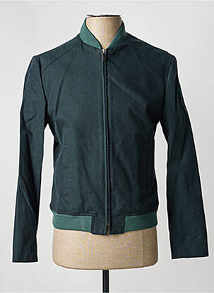 Blouson finition intérieure doublure satiné vert PIERRE TALAMON homme