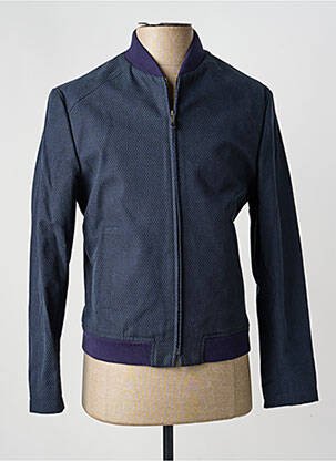 Blouson finition intérieure doublure satiné bleu PIERRE TALAMON homme