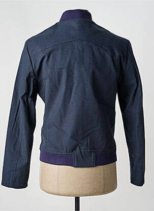 Blouson finition intérieure doublure satiné bleu PIERRE TALAMON homme