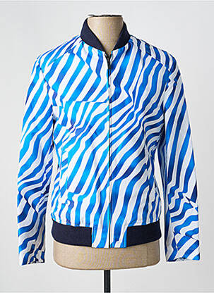 Blouson finition intérieure doublure satiné bleu PIERRE TALAMON homme