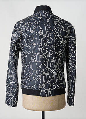 Blouson finition intérieure doublure satiné noir PIERRE TALAMON homme