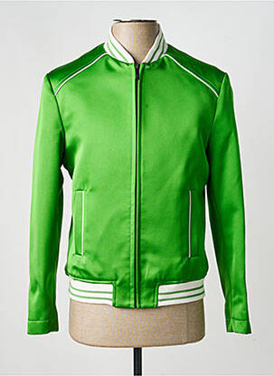 Blouson finition intérieure doublure satiné vert PIERRE TALAMON homme