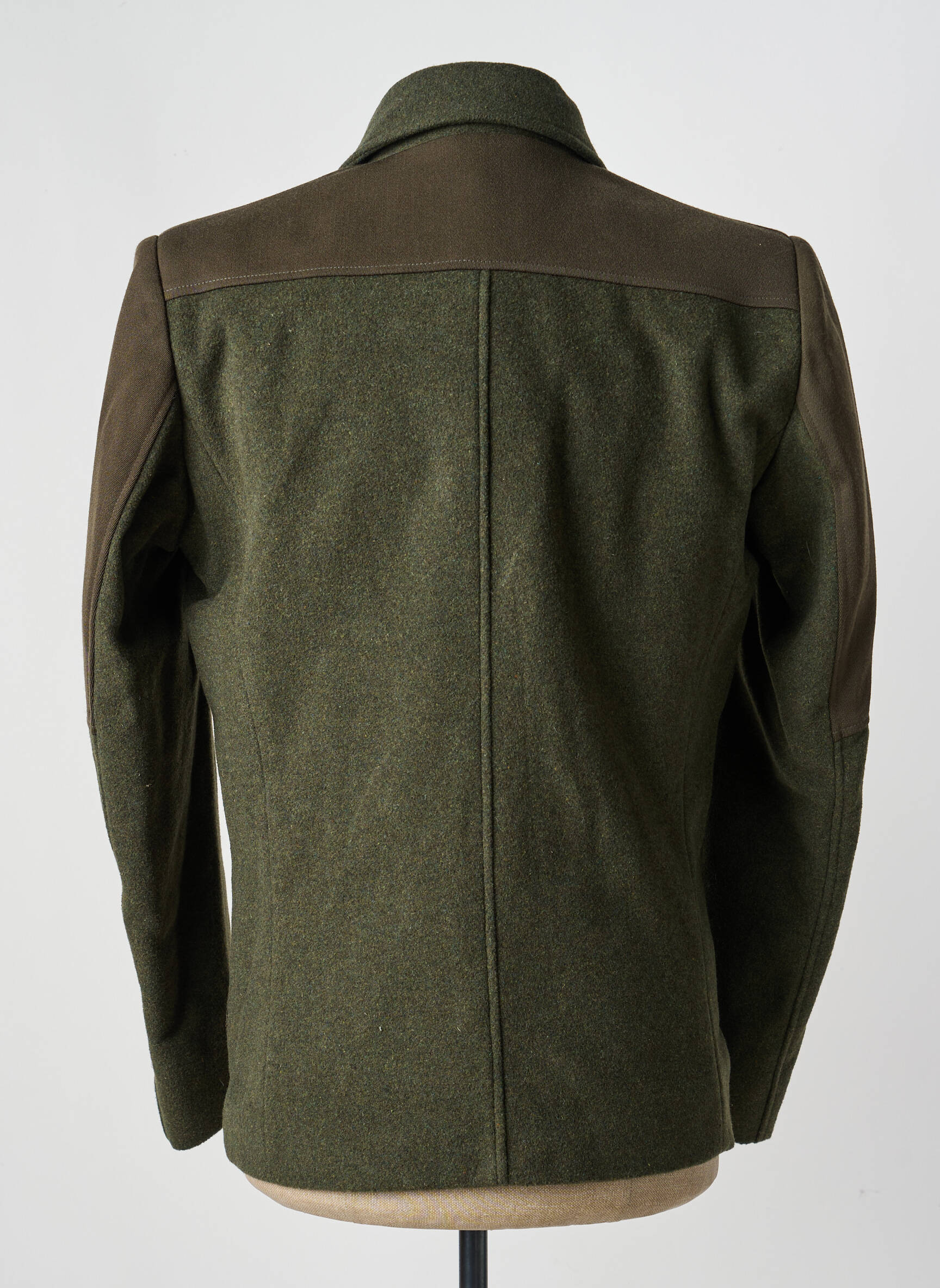 Manteau court col chemisier sans capuche vert PIERRE TALAMON homme