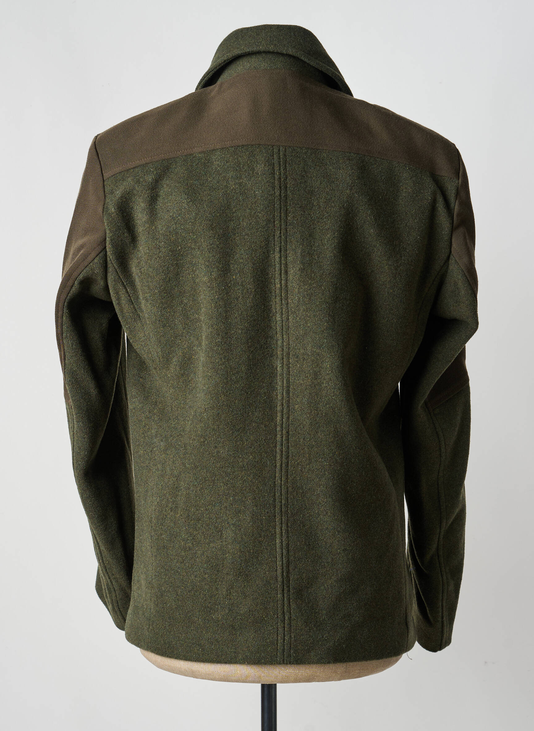 Manteau court col chemisier sans capuche vert PIERRE TALAMON homme