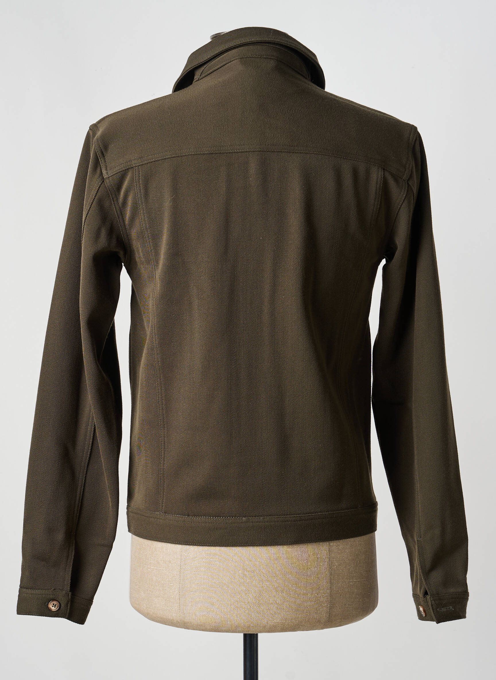 Veste casual fermeture boutonnée sur le devant vert PIERRE TALAMON homme