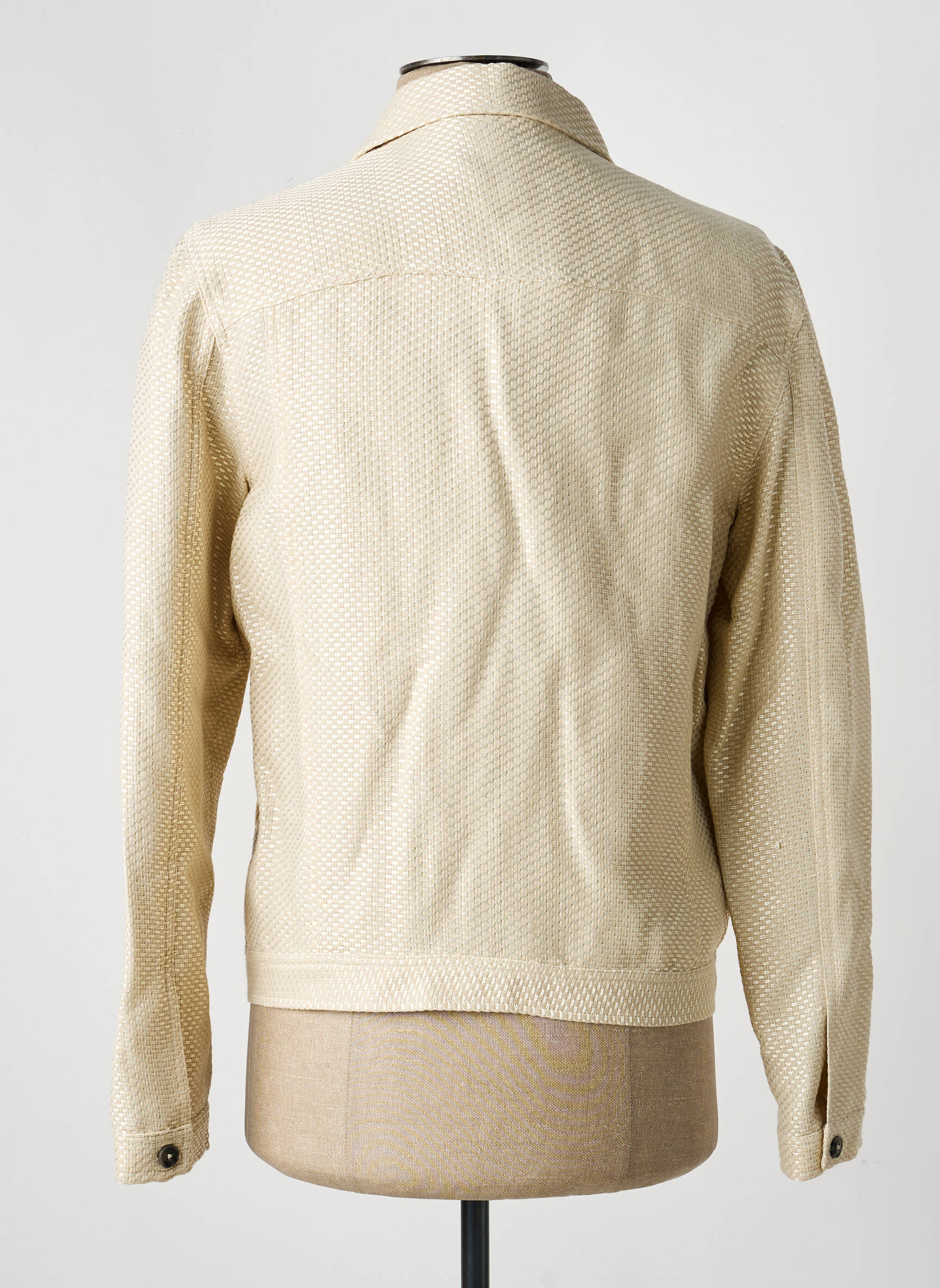 Veste casual fermeture boutonnée sur le devant beige PIERRE TALAMON homme