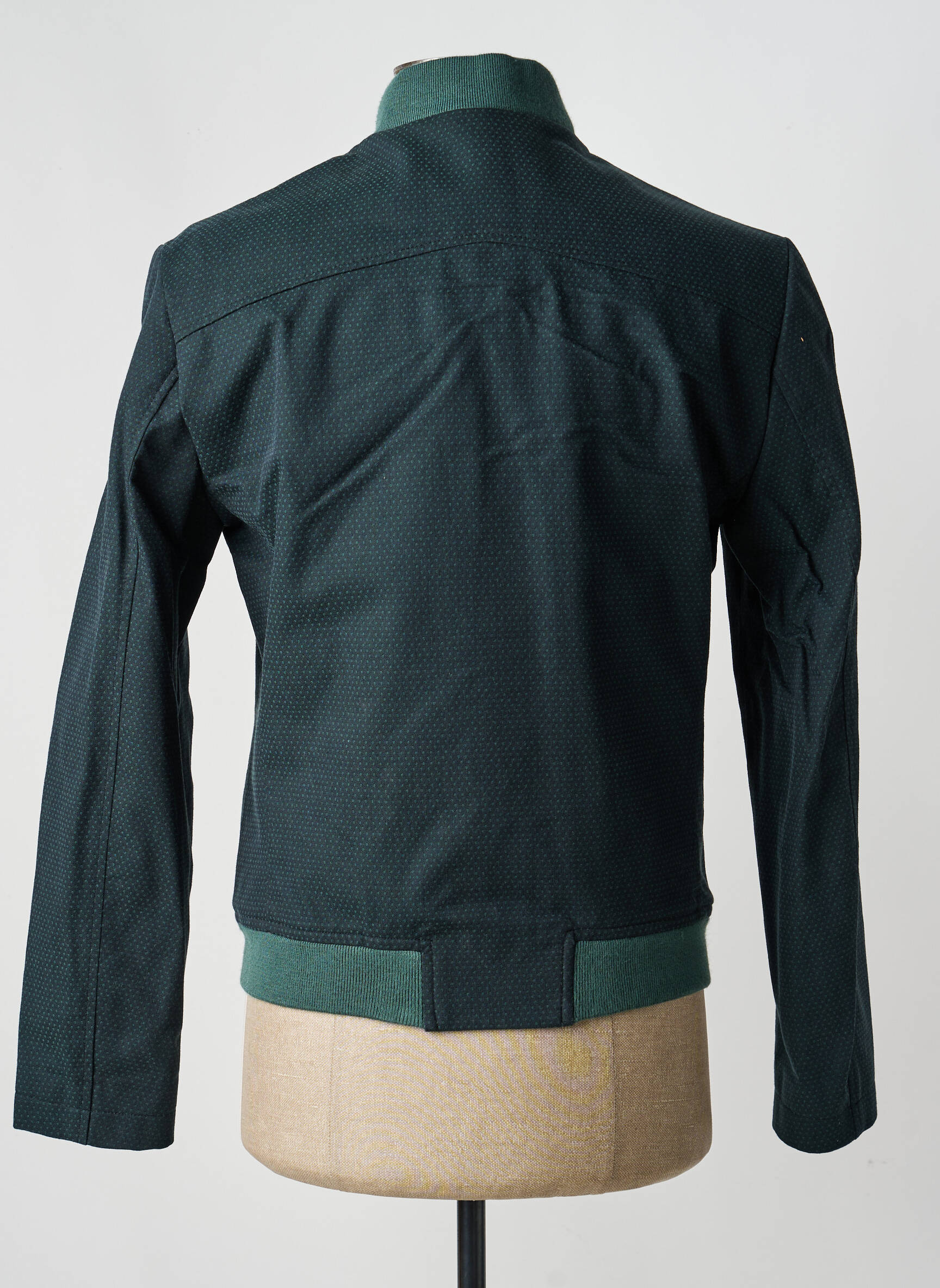 Blouson finition intérieure doublure satiné vert PIERRE TALAMON homme