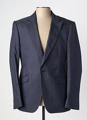 Blazer coupe cintrée bleu PIERRE TALAMON homme
