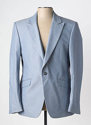 Blazer coupe cintrée bleu PIERRE TALAMON homme