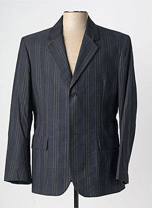 Blazer coupe cintrée bleu PIERRE TALAMON homme