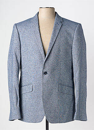 Blazer tissage chiné bleu PIERRE TALAMON homme