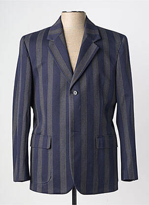 Blazer coupe cintrée bleu PIERRE TALAMON homme