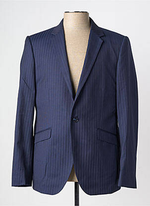 Blazer coupe cintrée bleu PIERRE TALAMON homme