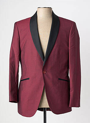 Blazer coupe cintrée rouge PIERRE TALAMON homme