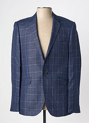Blazer tissage chiné bleu PIERRE TALAMON homme