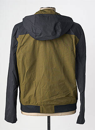 Coupe-vent poches a capuche vert PIERRE TALAMON homme