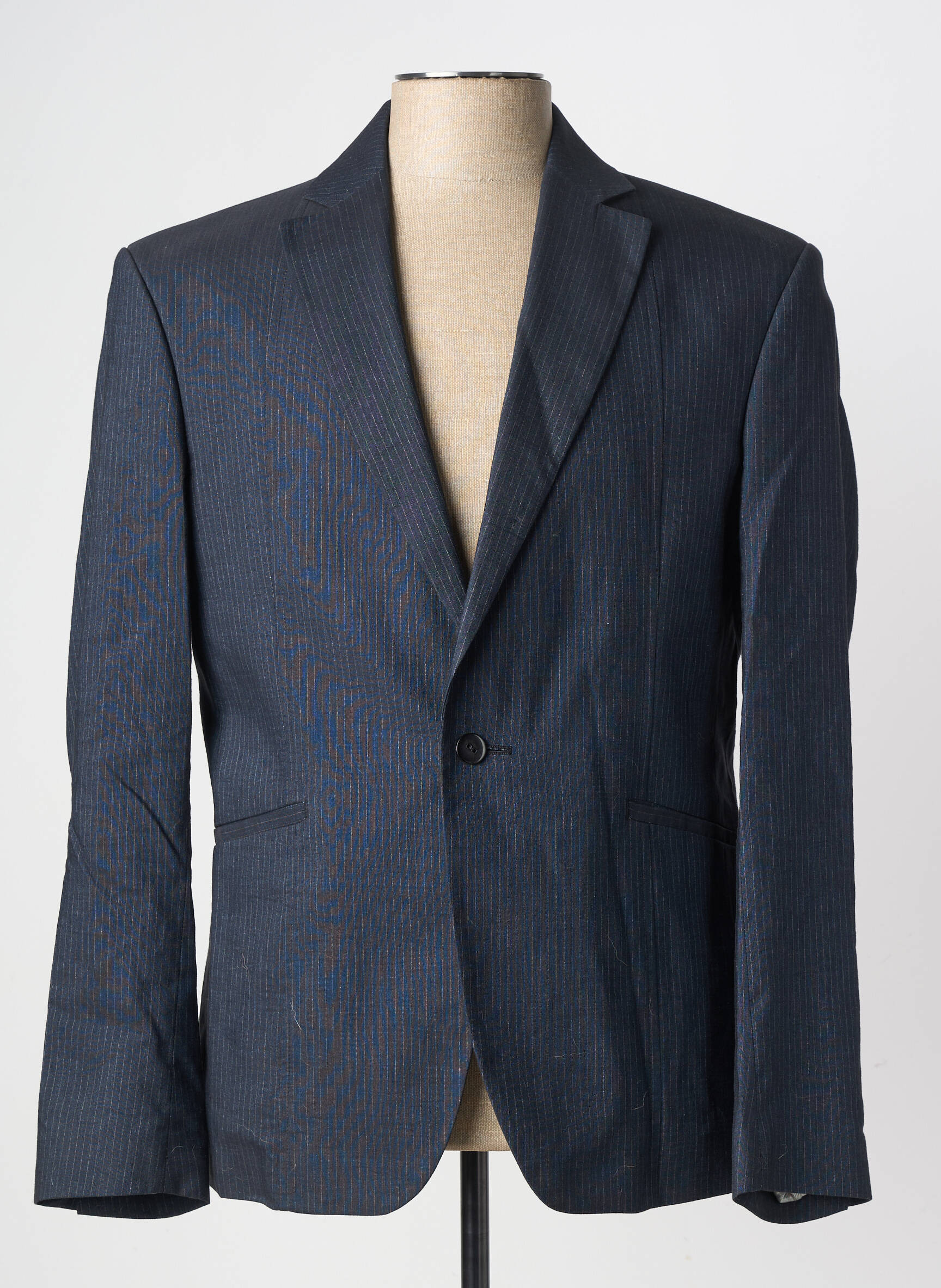 Blazer coupe cintrée bleu PIERRE TALAMON homme