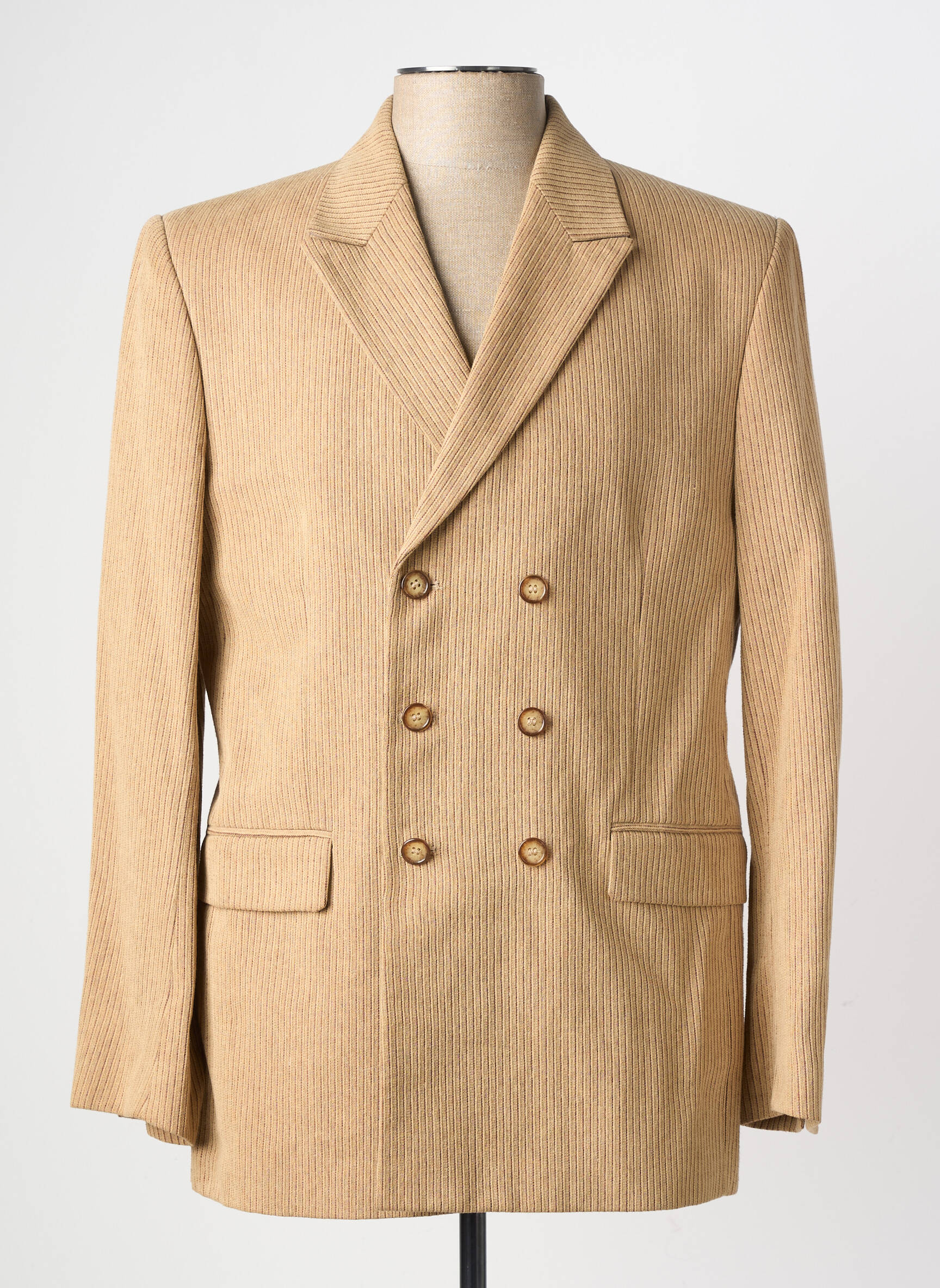 Blazer coupe cintrée beige PIERRE TALAMON homme